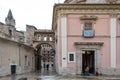 Architectural detail of the Plaza de la Virgen in the downtown of the city of Valencia, Spain